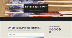 Desktop Screenshot of pioneerbushcraft.org